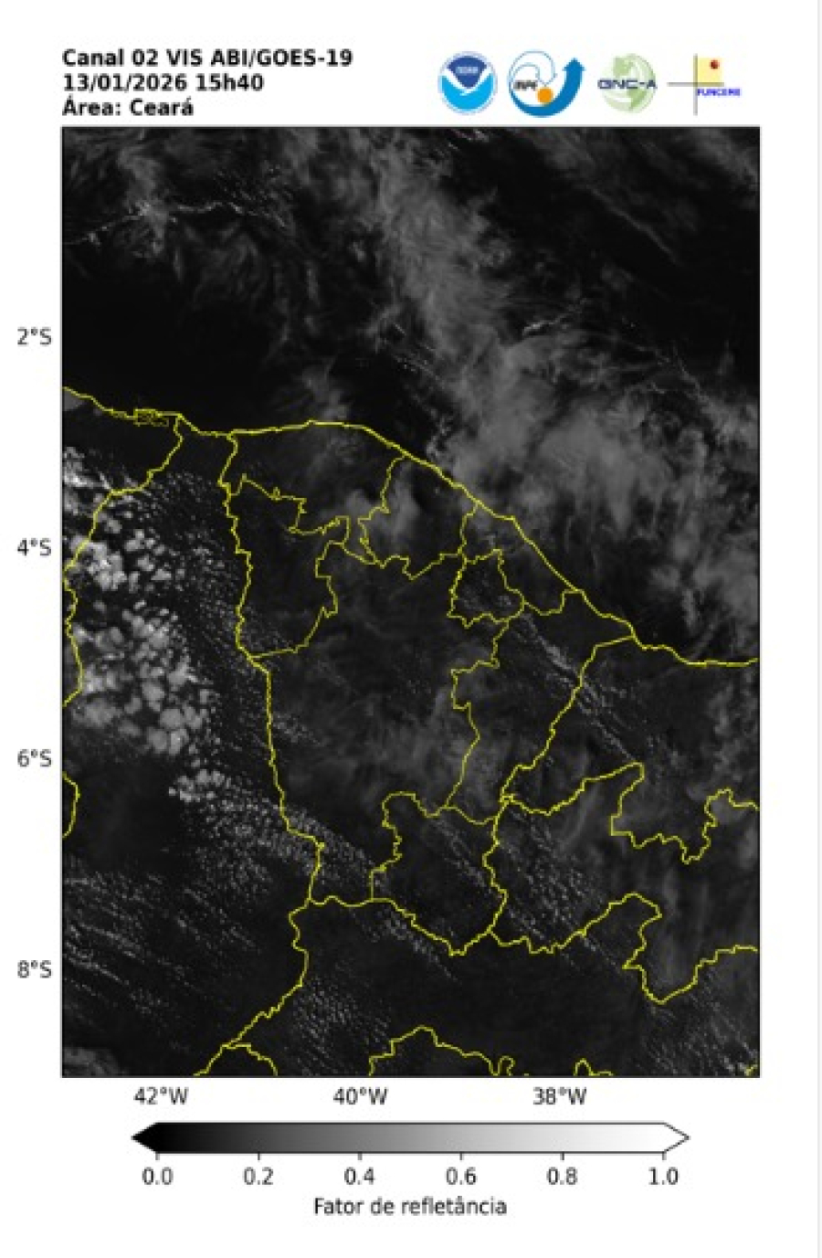 Chuvas isoladas e calor intenso marcam a previsão do tempo no Ceará até quinta-feira