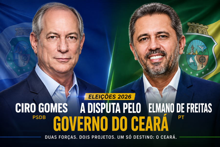 Elmano e Ciro oficializam candidaturas e polarização pelo Governo do Ceará ganha força