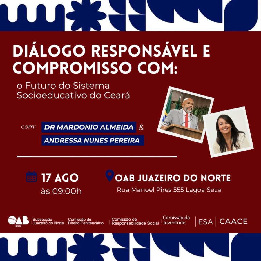 OAB-CE debate futuro do sistema socioeducativo